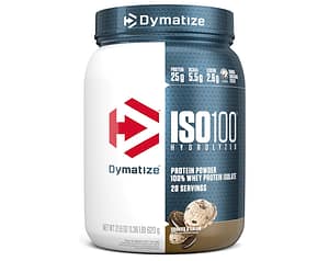 Dymatize ISO100 Hydrolyzed Protein Powder, 100% Whey Isolate Protein, 25g of Protein, 5.5g BCAAs, Gluten Free, Fast Absorbing, Easy Digesting